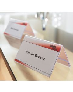 Photo SIGEL : Lot de 5 présentoirs de table - 240 x 90 mm TA130