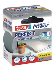 Photo TESA : Ruban adhésif toile extra Power - 00040-03 - Gris - 38 mm x 2.75 m