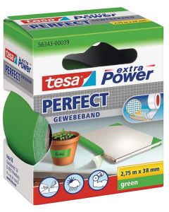 Photo TESA 00039-03 : Ruban adhésif toile extra Power - Vert - 38 mm x 2.75 m