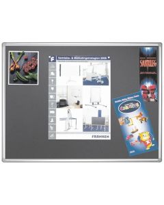 Tableau d'affichage en Textile - Gris - 1800 x 1200 mm : FRANKEN PRO Visuel