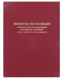 Registre des mandats Transaction immobilière 1410 Elve 