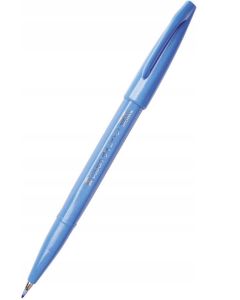 Stylo feutre Sign Pen SES15 - Bleu Clair : PENTEL ARTS