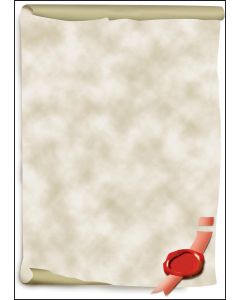 DP521 SIGEL  : Lot de 12 feuilles de papier - Parchemin Médiéval