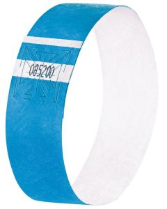 SIGEL : Lot de 120 bracelets d'identification Super Soft - Bleu - EB211 - Uni