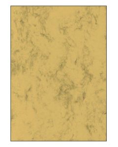 SIGEL DP262 : Lot de 100 feuilles marbrées - Format A4 - Brun sable