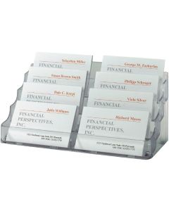 Porte-cartes en plastique - 8 compartiments : SIGEL Visuel