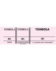 TOMBOLA Carnet de 100 tickets Roses Modèle