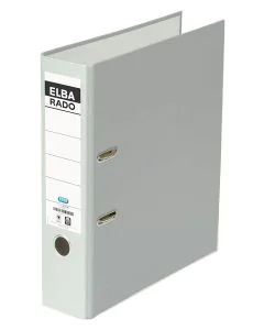 Classeur à levier - Dos 80 mm - Gris : ELBA Rado Brillant Photo