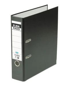 Classeur à levier - Dos 80 mm - Noir : ELBA Rado Brillant Photo 