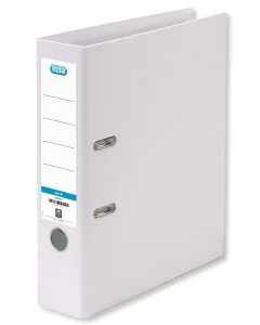Classeur à levier en PP - Dos 80 mm - Blanc : ELBA Smart Pro+ Image