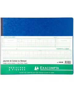 Journal de caisse ou de banque EXACOMPTA 19610E