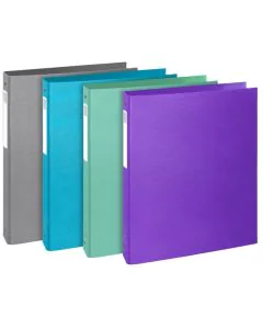 Classeur Rigide - 4 anneaux de 30 mm - Assortiment : EXACOMPTA Teksto Image