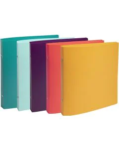 Classeur à 2 anneaux - 230 x 200 mm - 20 mm - Assortiment : EXACOMPTA Chromaline Pastel image