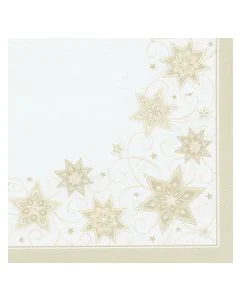 PAP STAR : Serviettes à motifs de Noël - Just Stars