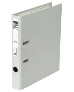 Photo Classeur à levier en PVC - Dos 50 mm - Gris : ELBA Rado Plast