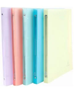 Photo Classeur souple - 4 anneaux de 15 mm - Assortiment EXACOMPTA Chromaline Pastel