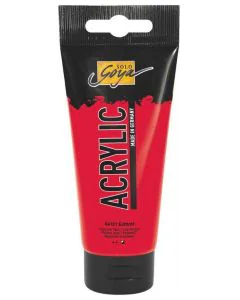 Photo Peinture acrylique Rouge pur Tube de 100 ml : KREUL Solo Goya Acrylic 84131