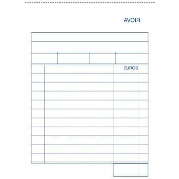 AVOIRS : Carnets autocopiants dupli 2154 - 100 x 155 mm