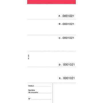 ELVE : Lot de 10 blocs  BRASSERIE - Autocopiants Dupli  2205