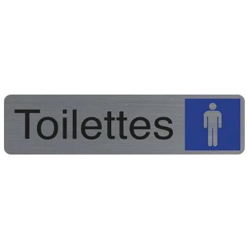Plaque adhésive de signalisation - Toilettes Homme : EXACOMPTA  image