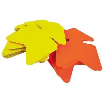 Carton fluo effaçable - Flèche - 160 x 240 mm - Jaune/Orange : AGIPA Lot de 10 Image