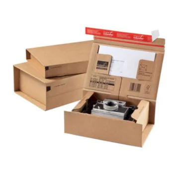 Carton d'expédition - 262 x 165 x 50 mm - Taille SM : COLOMPAC POSTE image