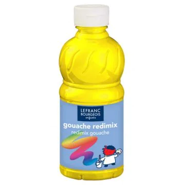 Gouache liquide - Jaune primaire - 250 ml : LEFRANC image