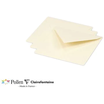 Photo Enveloppe POLLEN Ivoire Format  120 x 120 mm 12017C