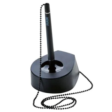 Photo Porte-stylo avec chaînette chromée - Noir : HAN SALSA 1770-13
