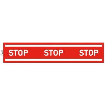Photo Panneau adhésif - Bande Stop - Rouge EXACOMPTA
