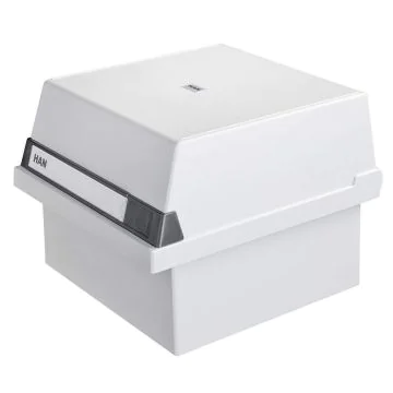 Photo Boite à couvercle pour 800 cartes - A5 paysage - Gris : HAN 965-11 