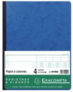 EXACOMPTA Registre comptable 4 colonnes sur 1 page 4040E Modèle