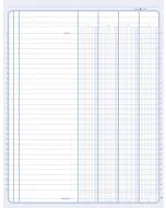 ELVE 83041 : Registre Journal de 4 colonnes 100 pages - 320 x 250 mm tracé